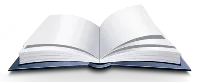 Ilustración de un libro de reclamaciones abierto con páginas blancas